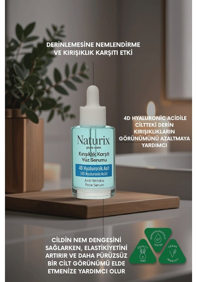 Yüz Serumu 4d Hyaluronic Acid Derin Nemlendirme & Cilt Yenileme 30 Ml