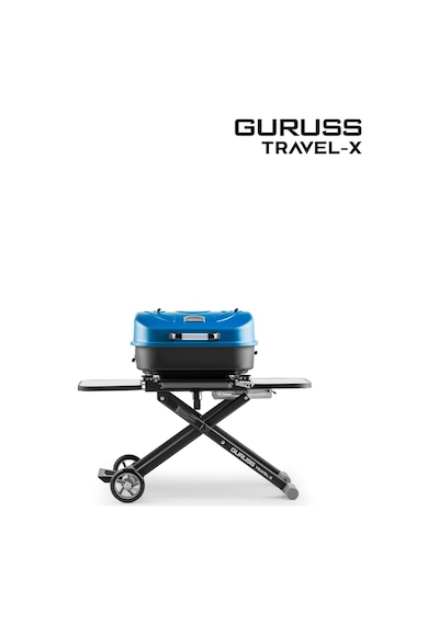 Guruss Travel-x Taşınabilir Mangal Tam Set Mavi Model:grs16