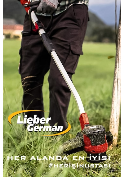 Lieber German LG-21 4X Akülü Dal Ağaç Kesme Budama Makası + Ot Çim Kesme Tırpan Makinesi