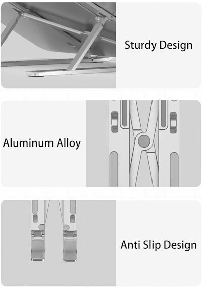 Laptop Standı Tablet Standı Notebook Apple Uyumlu MacBook Stand Ayarlabilir