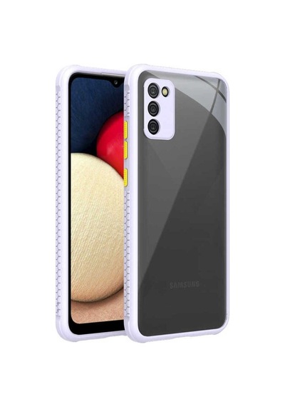 Samsung Uyumlu Galaxy A02s Kılıf Zore Kaff Kapak Mor