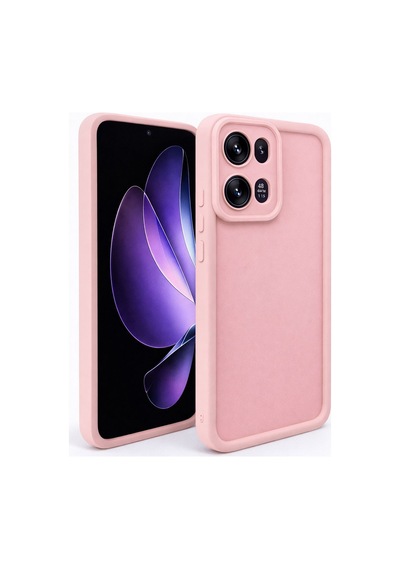 Oppo Reno 13 Pro Uyumlu Kamera Çıkıntılı Mat Silikon Telefon Kılıfı Pembe