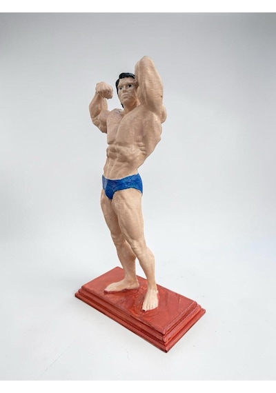 Arnold Schwarzenegger Bodybuilding Şampiyonluk Pozu Heykelcik Dekoratif Obje 15 Cm Koleksiyonluk