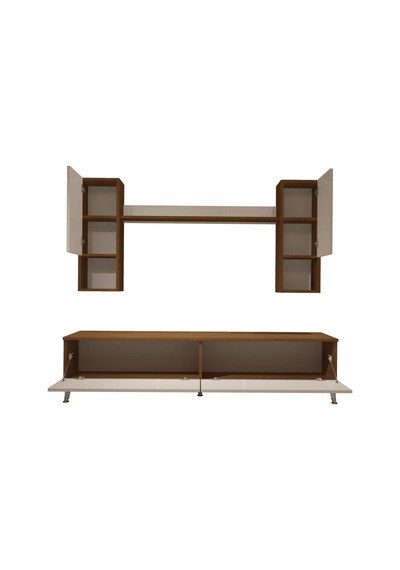Decoraktiv Eko 5da Mdf Std Gold Tv Ünitesi Tv Sehpası - Ceviz Beyaz Ahşap - Beyaz Decoraktiv Eko 5da Mdf Std Gold Tv Ünitesi Tv Sehpası - Ceviz Beyaz Ahşap - Beyaz