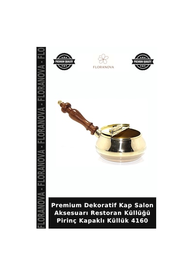 Premium Dekoratif Kap Salon Aksesuarı Restoran Küllüğü Pirinç Kapaklı Küllük 4160 Çok Renkli