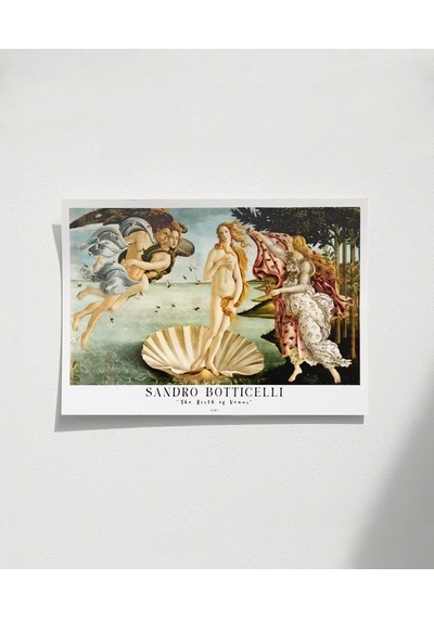 Çerçevesiz Poster Sandro Botticelli Venüs'ün Doğuşu 2