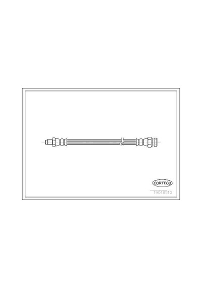 CORTECO 19018510 Fren Hortumu Ön W123 -12 4 201 12 6 83-