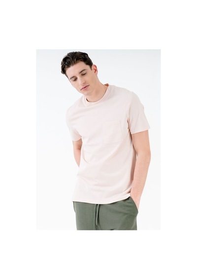 Jahr Marc Bisiklet Yaka Pudra Erkek T-Shirt