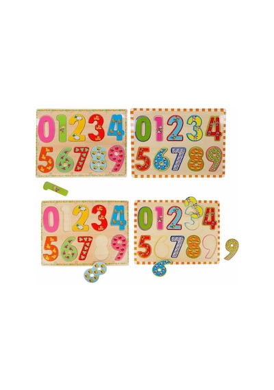 5215 -wooden Puzzle Numbers 10 Parça Standart