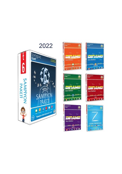 Tonguç 6. Sınıf Şampiyon Paketi 2022 / 6 Kitap