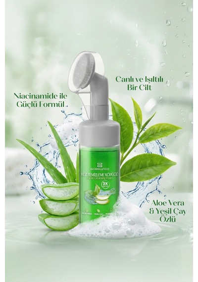 Doğal Yüz Temizleme Köpüğü Niacinamide Aloe Vera Özlü 150 Ml 2li Set .