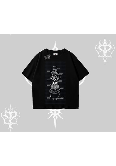 Tarzsokak Oversize Tshirt Noodle Theory Hand Drawn Concept Siyah