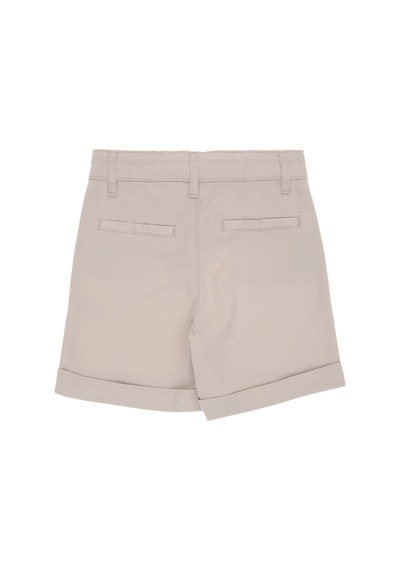 U.S. Polo Assn. Kız Çocuk Bej Cepli Dokuma Şort 50309143-VR011