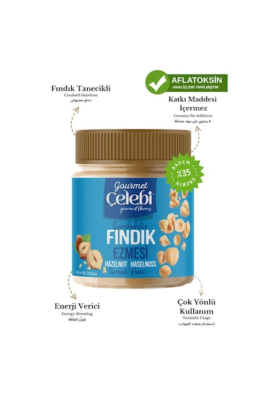 Fındık Ezmesi 200 Gr - Sürülebilir Kahvaltılık Fındık Ezmesi