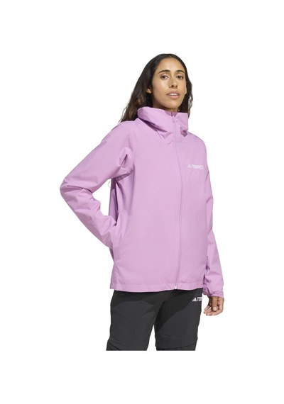 Adidas Essentials 2 Layer Rain Kadın Pembe Kapüşonlu Ceket Pembe