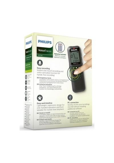 Philips Dvt1160 Voicetracer 8gb Taşınabilir Ses Kayıt Cihazı