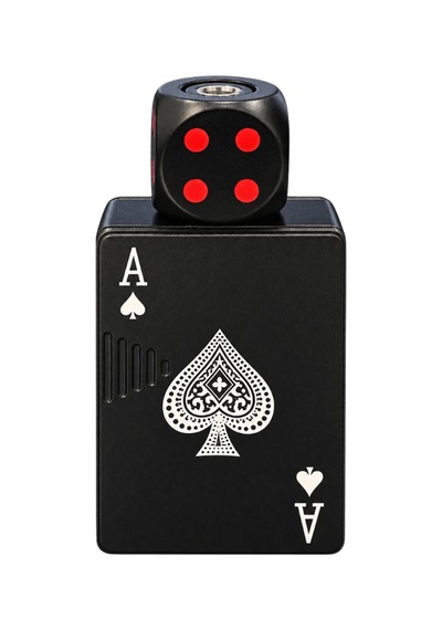 Hunter Tek Torch Pürmüz Siyah As Zar Design Işıklı Puro Çakmağı Ack010