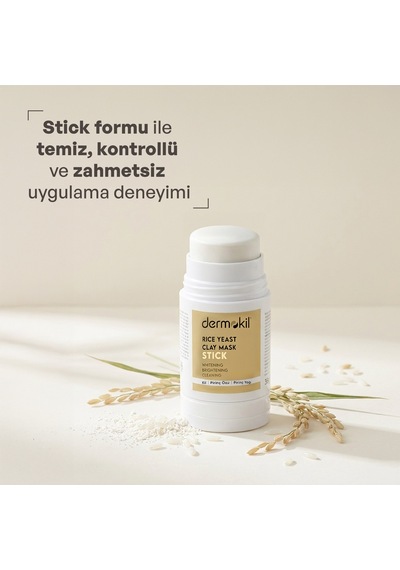 Dermokil Pirinç Mayası Beyazlatıcı Stick Kil Maskesi 30 G