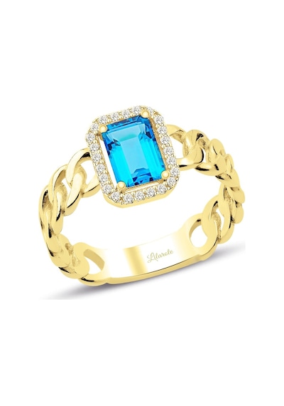 Halkalı Aqua Baget Yüzük Italyan Tasarım