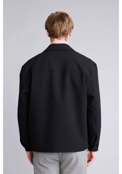 Defacto Regular Fıt Polo Yaka Astarlı Blazer Ceket G6393ax26spbk27 Siyah-bk27
