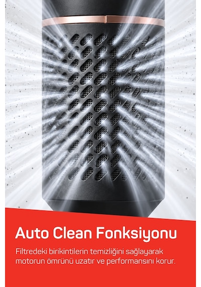 Ar5198 Revolution Line Bldc Ionic Hava Üflemeli Saç Şekillendirici 5 Başlık, 1500w, Antrasit