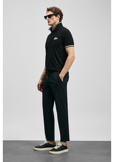 Lufian Eron Smart Erkek Chino Pantolon Slim Fit Siyah Siyah 111190360100100