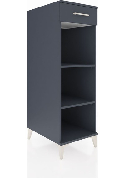 Kronos Dolap 2 Raflı Tek Çekmeceli 44x59x134 Antrasit-antrasit Antrasit Kronos Dolap 2 Raflı Tek Çekmeceli 44x59x134 Antrasit-antrasit Antrasit