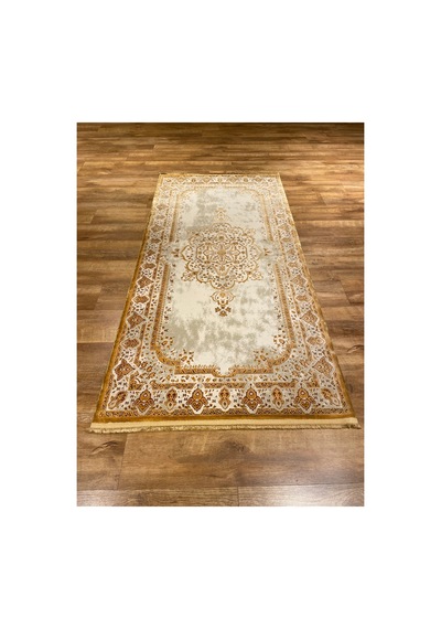 Magnifique Mq31e Krem-gold Halı Kahverengi