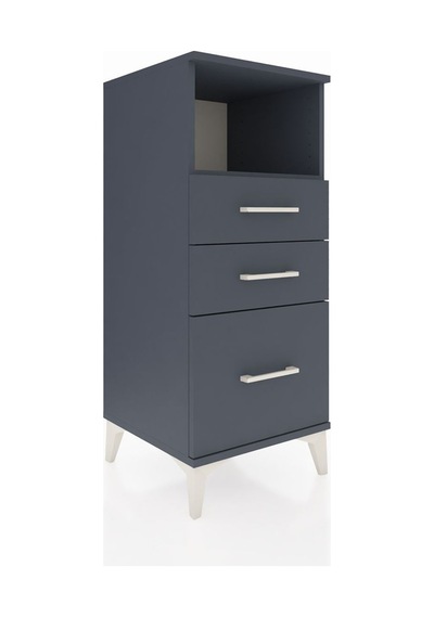 Hyperion Komodin Tek Raflı 3 Çekmeceli 44x44x106 Antrasit-ant... Antrasit