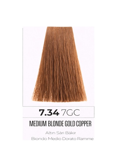 Dna Saç Boyası Kalıcı Krem Boya Yoğun Pigment & Parlaklık 7.34 Orta Kumral Altın Bakır 100ml