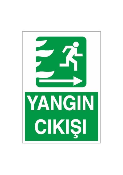 Yangın Çıkışı Sağ Ok