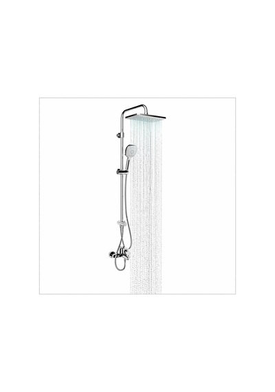 Adell Mode S Rain Duş Sistemi + Lea Banyo Bataryası Seti 2 Parça Parlak Krom Adl.35.01.01.02