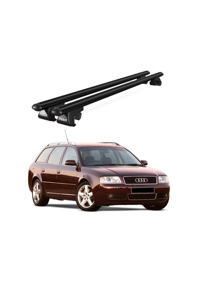 Venüs Audi A6 Allroad 2000-2005 Uyumlu Siyah Ara Atkı Port Bagaj Tavan Barı