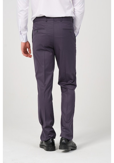 Erkek Regular Fit Kumaş Pantolon Füme
