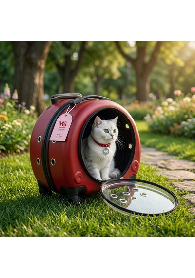 Vg Premium Kedi Taşıma Valizi Panoramik Açılır Kapaklı