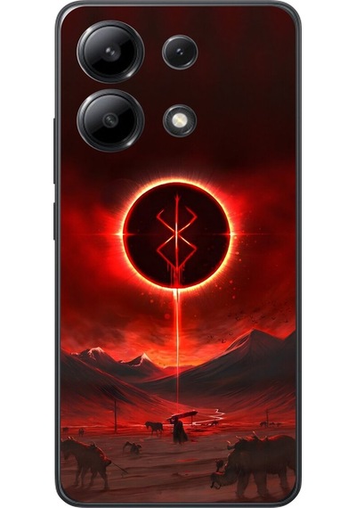 Xiaomi Redmi Note 13 Uyumlu Şeffaf Kılıf Berserk 1 Tasarımlı