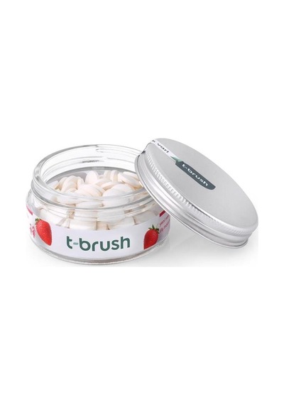 T-Brush Çilek Aromalı Florürlü Diş Macunu 90 Tablet