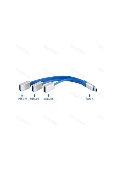 Type C To Usb 3.0 Çoklayıcı 3 Port Hub 4346P 3.1 Adaptör Çevirici