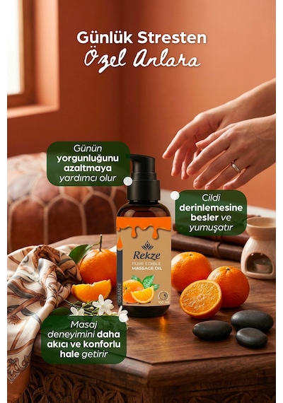 Masaj Yağı - Portakal Aromalı Vücut Aromaterapi 100 Ml - 635846700