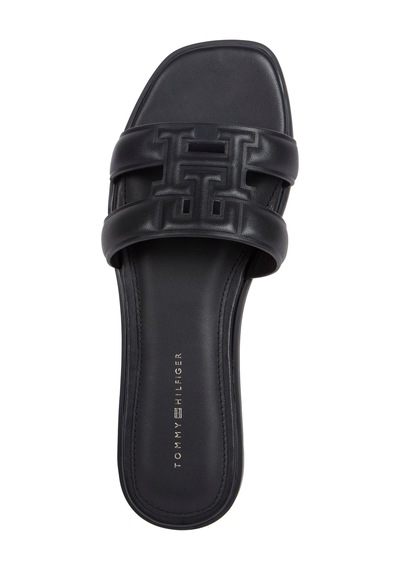 Tommy Hilfiger Th Logo Strap Mule Kadın Siyah Sandalet - Fw0fw08671