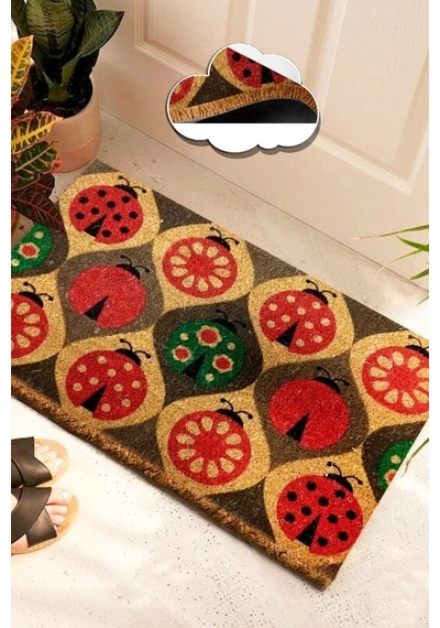 Co Co Lady Bug Doğal Ko ko Paspas,Kıl Kapı Önü Paspası