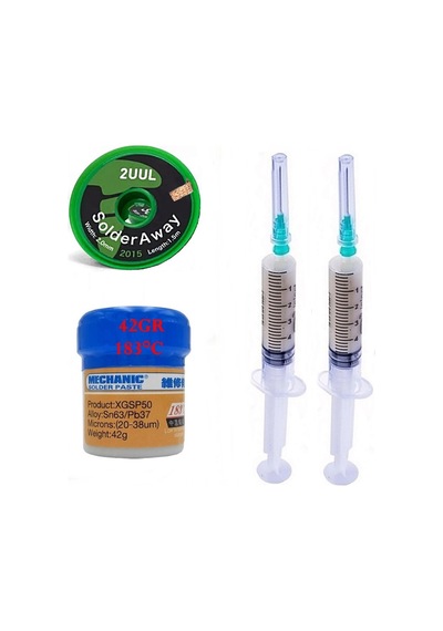 Mechanic Krem/ Lehim Solder Paste 183 C Sn63/pb37 42gr Flux Lehim Toplama 2uul-2015 Emme Fitili 2,0mm St03