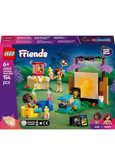 LEGO® Friends Arkadaşlık Film Gecesi 42642 - 6 Yaş ve Üzeri Çocuklar için 2 Mini Bebek İçeren Yaratıcı Oyuncak Yapım Seti (154 Parça) LEGO® Friends Arkadaşlık Film Gecesi 42642 - 6 Yaş ve Üzeri Çocuklar için 2 Mini Bebek İçeren Yaratıcı Oyuncak Yapım Seti (154 Parça)