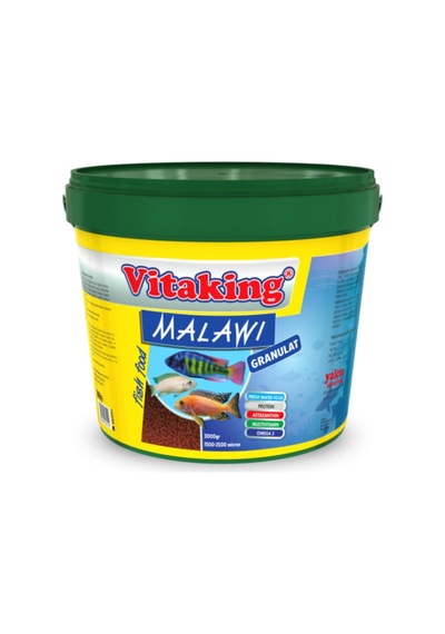 Malawi Protein Granül 3kg Kova Akvaryum Balık Yemi