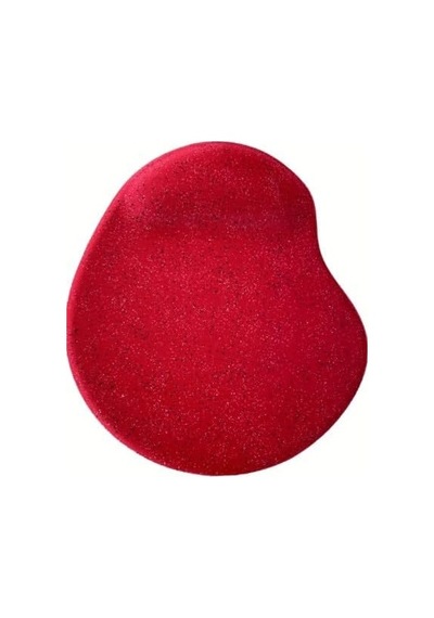 Oval Bilek Destekli Kum Desen Tip Kaymaz Taban Optik Bilgisayar Notebook Mouse Pad Maus Pad 17,5x21,5cm Kırmızı