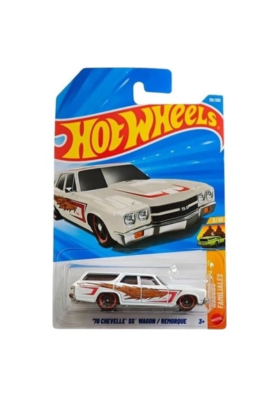 Tekli Arabalar 70 Chevelle Ss Wagon/remorque Kısa Kart Jjj70 Açık Bej
