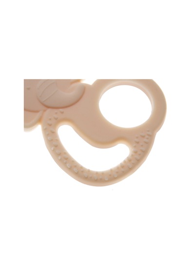 Babyjem Silikon Fil Diş Kaşıyıcı Ekru
