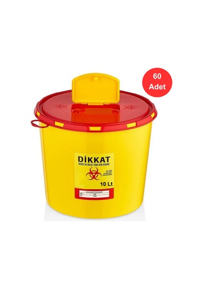 Atık Kovası 10 Litre X 60 Adet - Güvenli Ve Dayanıklı Tak 3210
