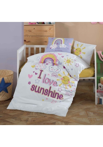 Clasy Bebek Nevresim Takımı Sun Love Sarı