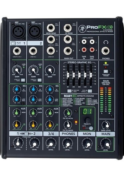 Mackie Profx4V2 4 Kanal Analog Mikser